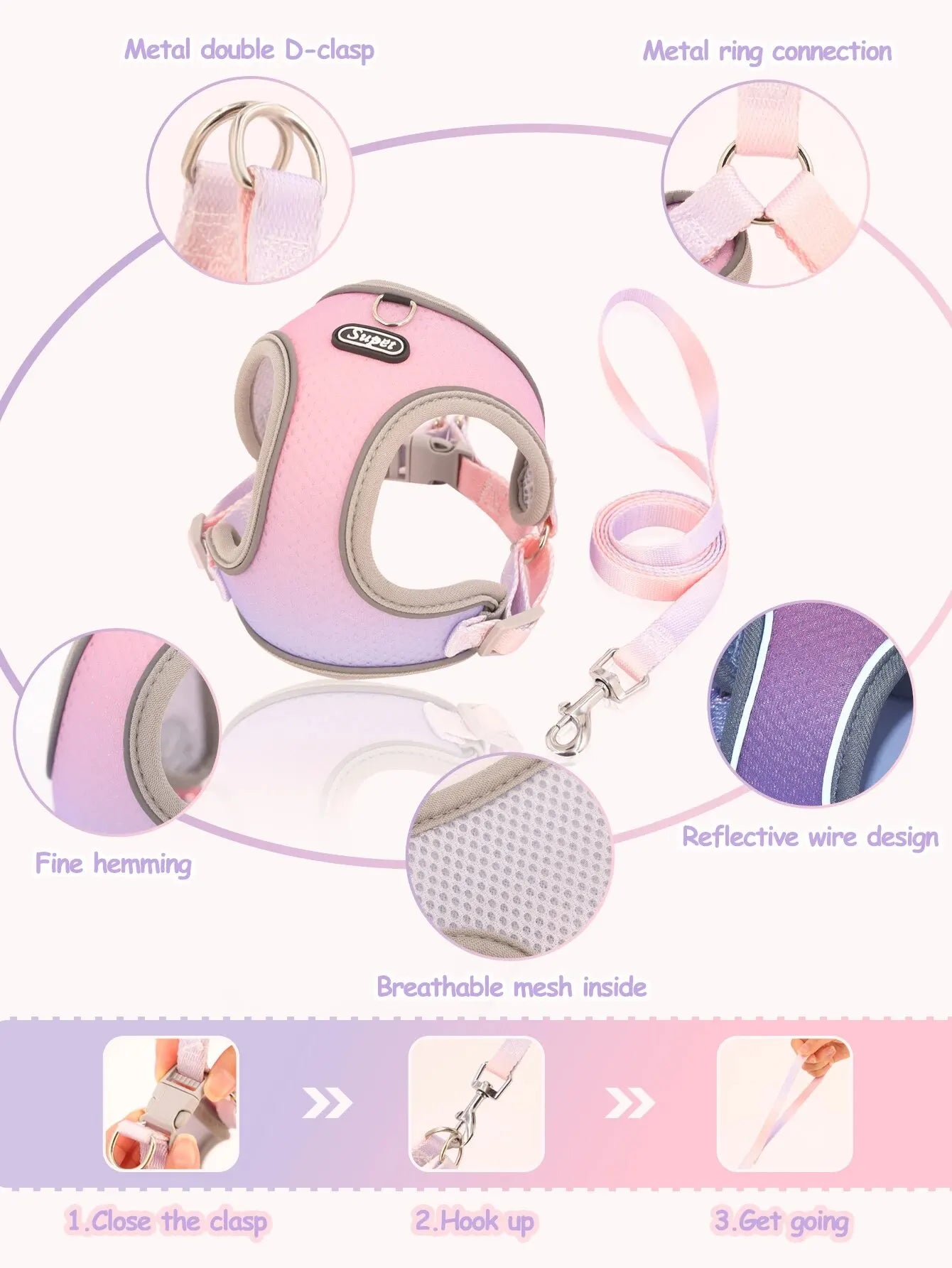 Supet Step-In Dog & Cat Harness