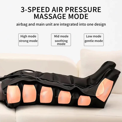 Air Pressure Leg Massager Foot Massage Boots Kneading Squeeze Deep Relaxation Calf With Remote Control