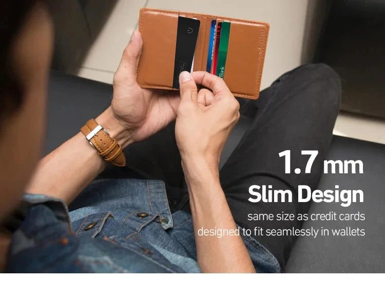 Ultra-Slim Wallet Tracker Card – Works with Apple Find My