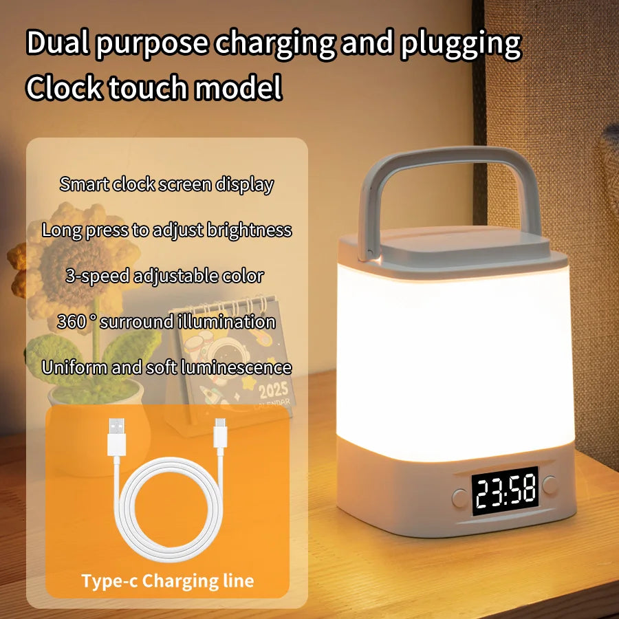 Rechargeable Clock Night Light