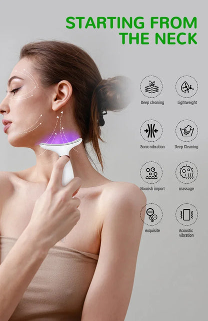 LED Facial Massage Device – EMS & Vibration Skincare Tool