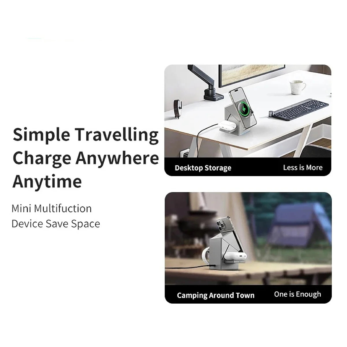 Qi2 Auto-Rotation 3-in-1 MagSafe Wireless Charger