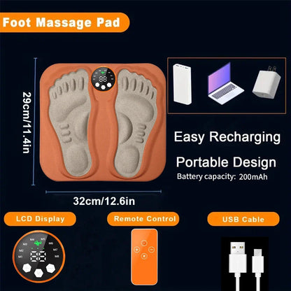 EMS Foot Massager Mat with Remote