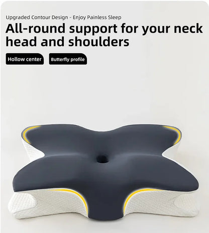 Butterfly Shape Pillow Neck protection Slow Rebound Memory Foam Pillow Health Care Cervical Orthopedic Neck Foam Pillows