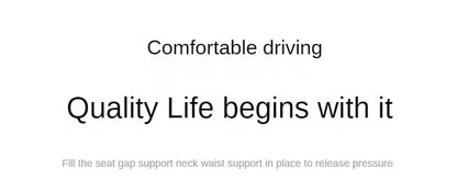 New Car Headrest Pillow Set Sewing Leather Auto Lumbar Waist Support Memory Foam Seat Neck Protective Cushion Accessories