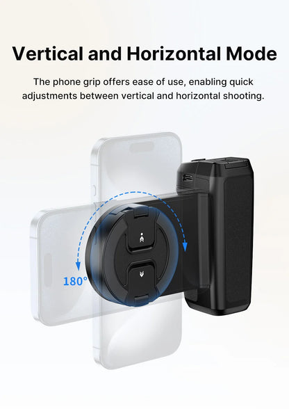 MagSafe Smartphone Camera Grip with Bluetooth Shutter