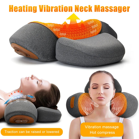 Electric Neck & Shoulder Massager Pillow