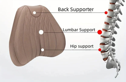 Car Lumbar Back Support Headrest Neck Pillow Memory Foam Lumbar Pillow Universal Soft Neck Pillows Cushion Car Supplies