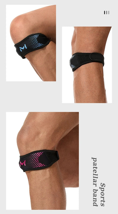 GTUBIKE 1PC Patella Knee Strap Adjustable Knee Brace Patellar Tendon Stabilizer Support Band for Soccer Basketball Running Jumpe