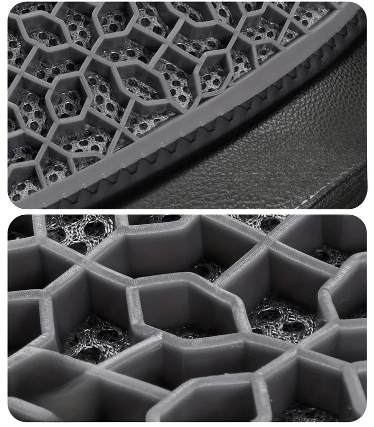 1pc Gel Seat Cushion - Honeycomb Design for Car/Office | Breathable & Machine Washable Pad, Ergonomic Support & Lightweight