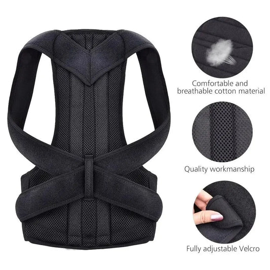 Adjustable Back Posture Corrector with Waist Belt