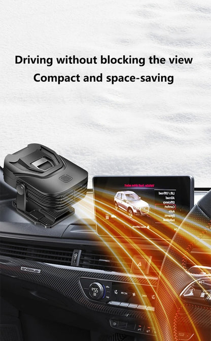 2-in-1 12V Car Heater &amp; Windshield Defroster – 360° Rotating, Plug-In