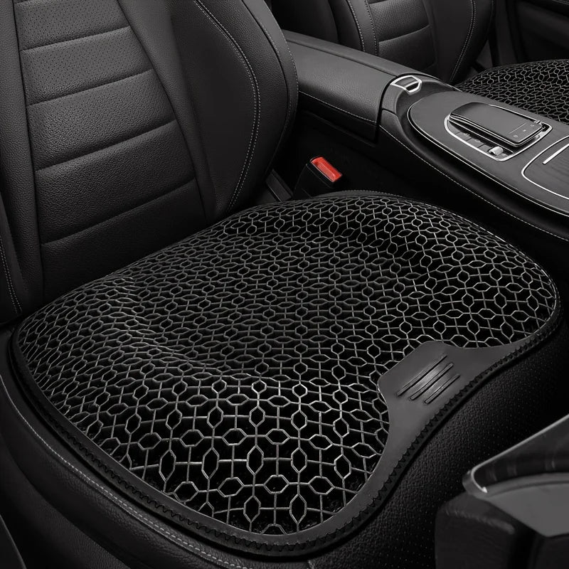 1pc Gel Seat Cushion - Honeycomb Design for Car/Office | Breathable & Machine Washable Pad, Ergonomic Support & Lightweight