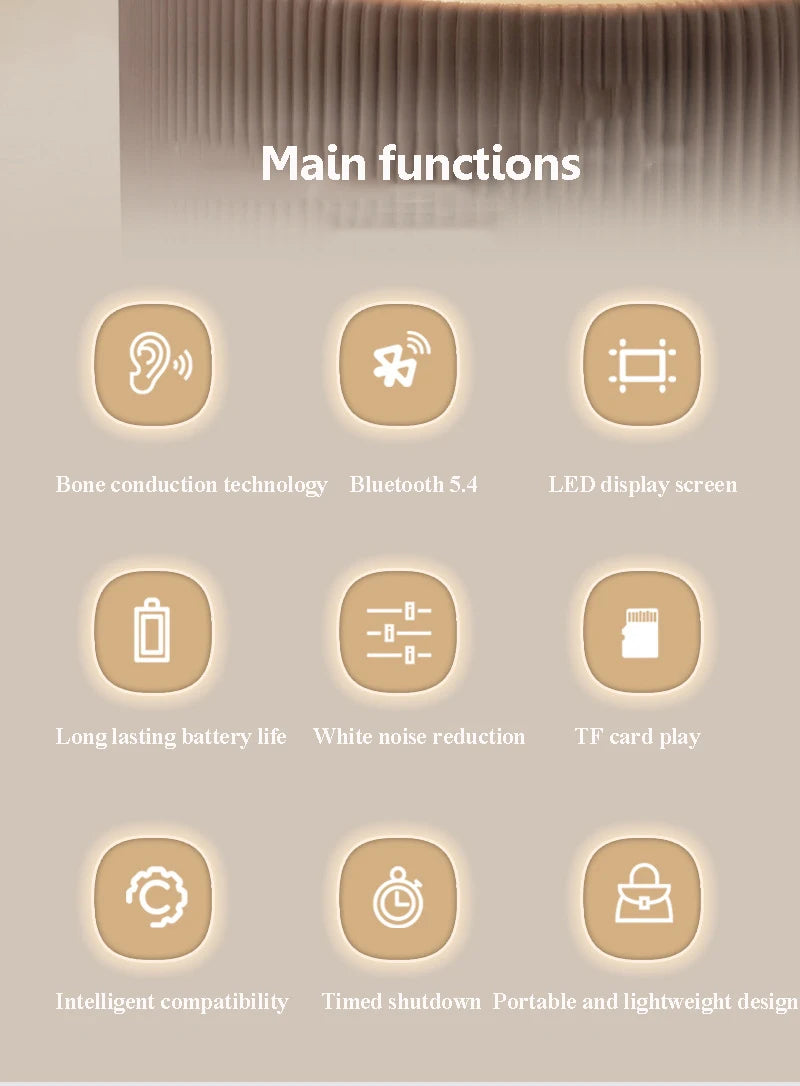 Under-Pillow Bluetooth Sleep Speaker – White Noise &amp; Music, Ultra-Thin Design