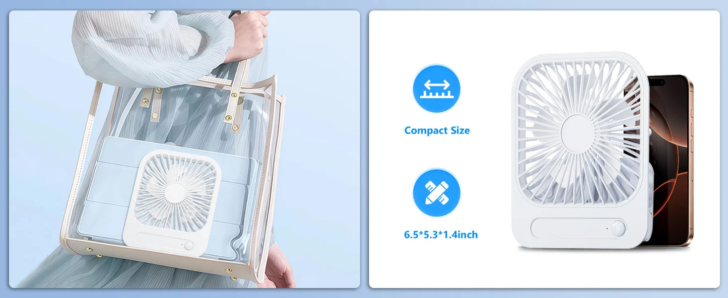 Rechargeable Desktop Fan