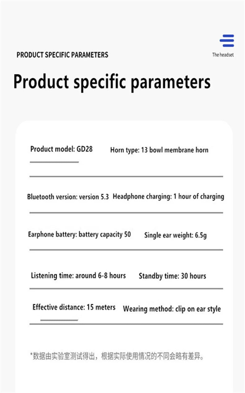 Open-Ear Clip-On Bluetooth Earphone – Lightweight, Low Latency