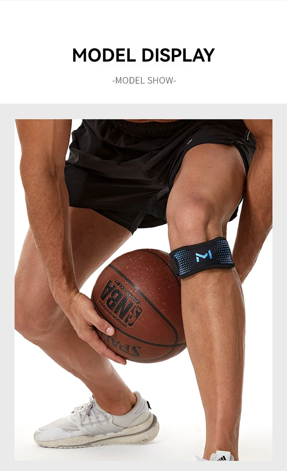 GTUBIKE 1PC Patella Knee Strap Adjustable Knee Brace Patellar Tendon Stabilizer Support Band for Soccer Basketball Running Jumpe