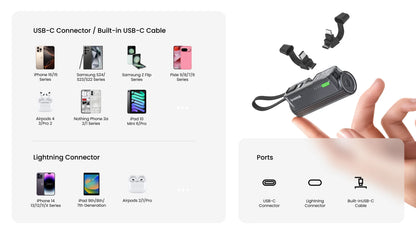 Ultra-Compact 5,000mAh Portable Power Bank