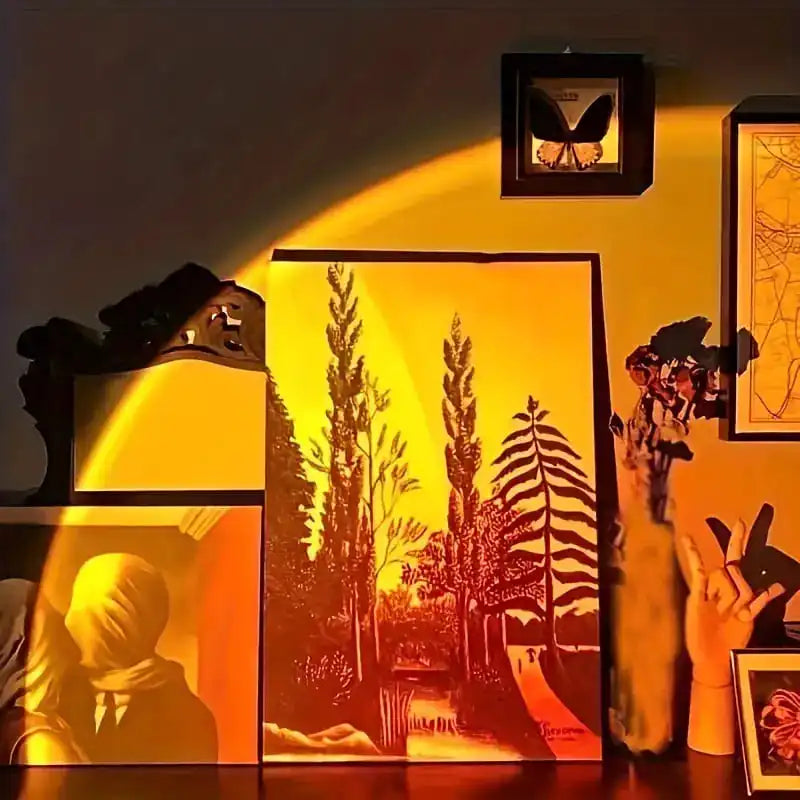 USB Sunset Projection Lamp – Ambient Light for Cozy Atmosphere