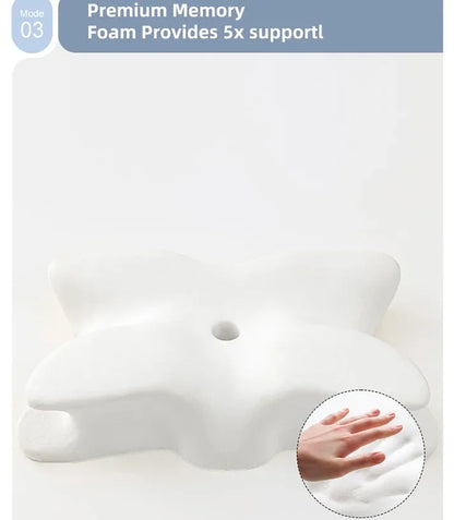 Butterfly Shape Pillow Neck protection Slow Rebound Memory Foam Pillow Health Care Cervical Orthopedic Neck Foam Pillows