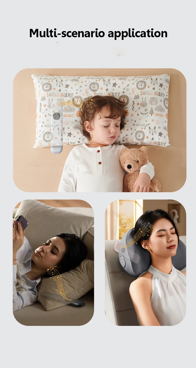 Under-Pillow Bluetooth Sleep Speaker – White Noise &amp; Music, Ultra-Thin Design