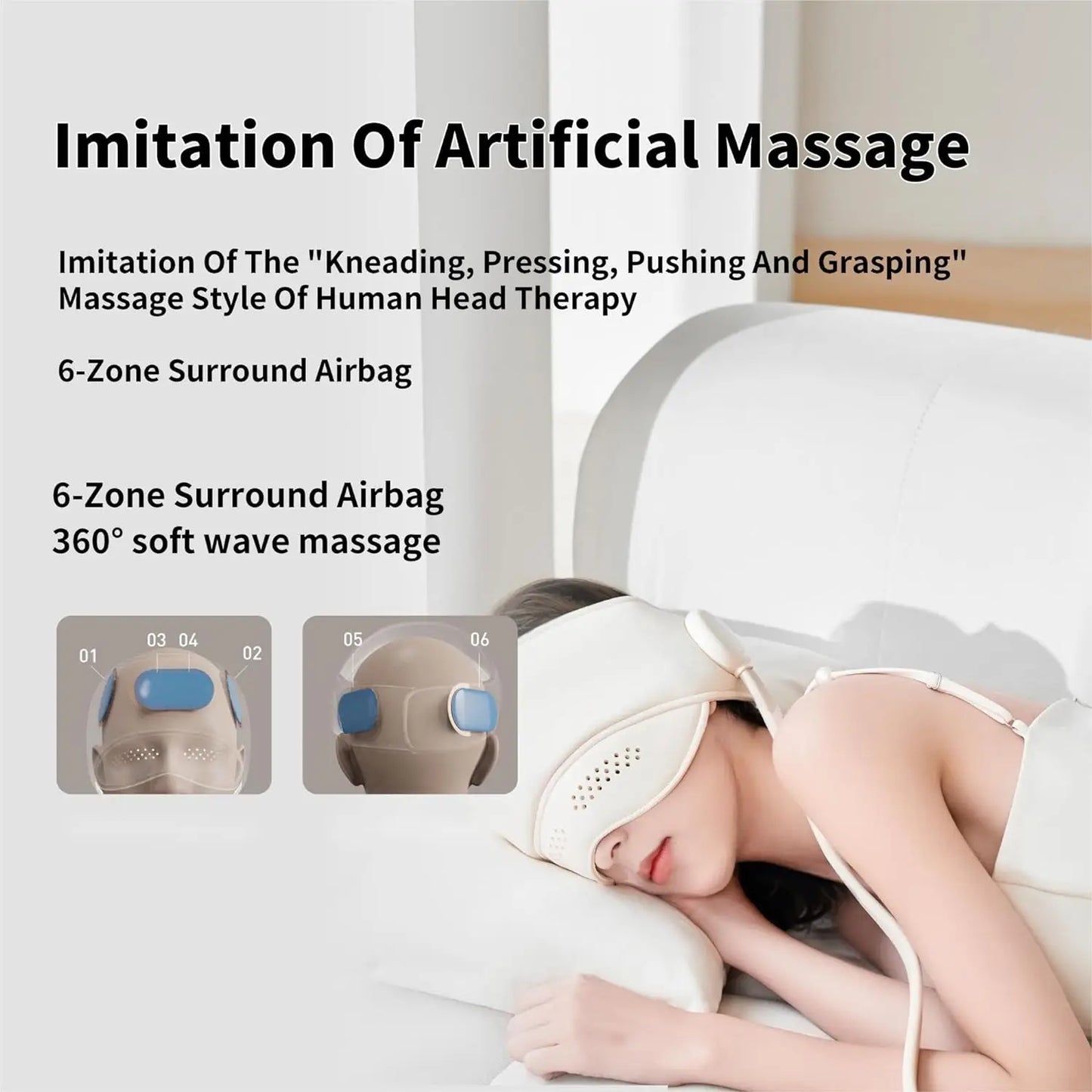 Electric Airbag Head Massager – Deep Relaxation, Anytime