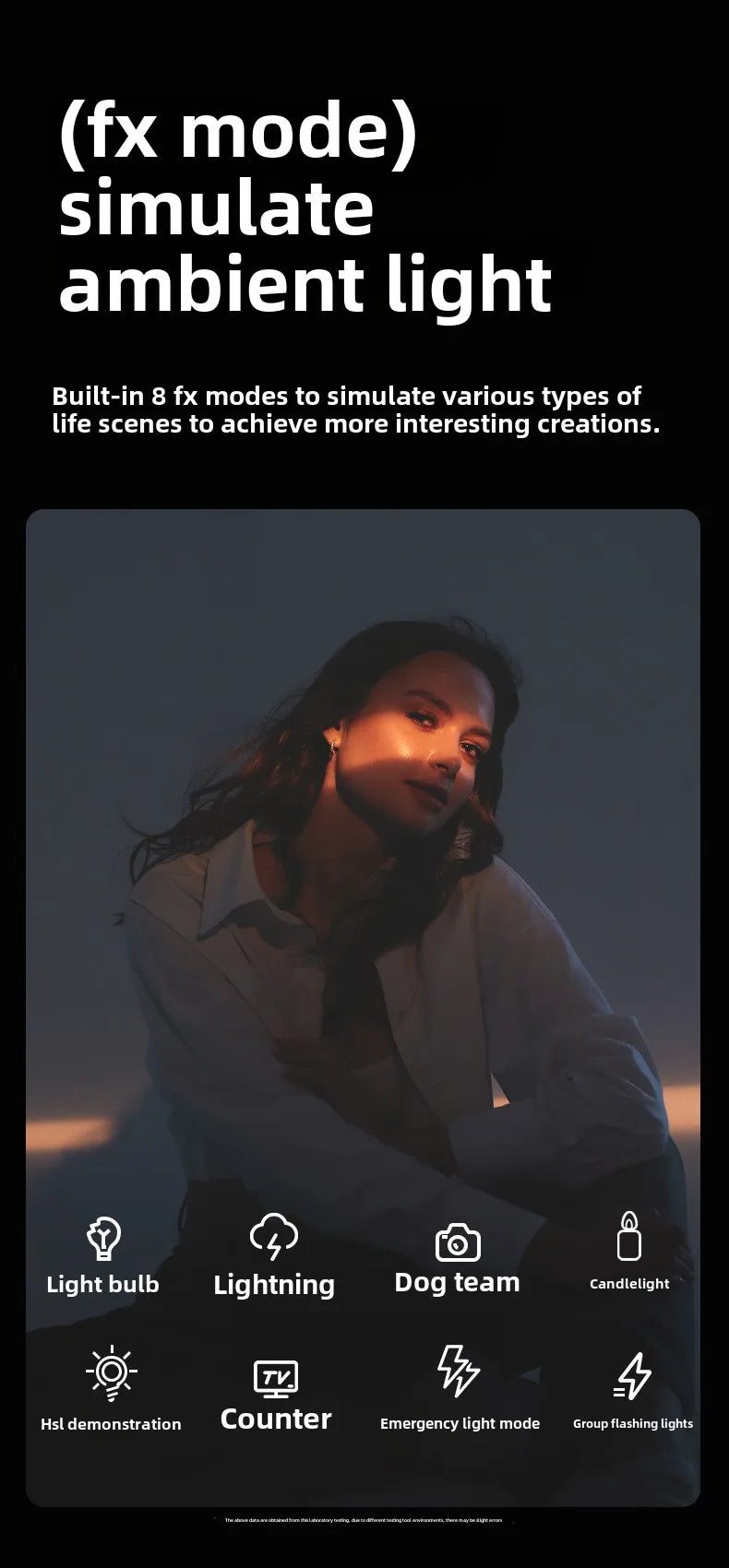 Portable LED Fill Light – Adjustable Bi-Color, Built-In Battery