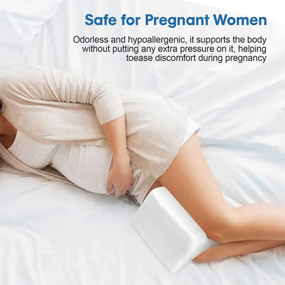 Orthopedic Memory Foam Knee Pillow – Ergonomic Leg Support for Side Sleepers