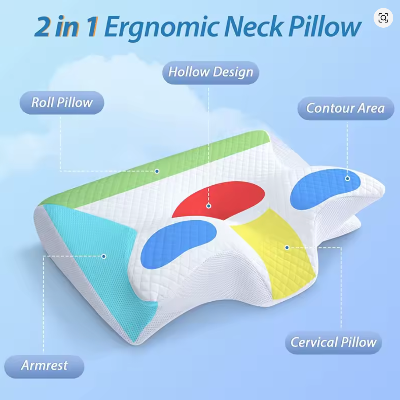 Premium Memory Foam Pillow for Neck Pain