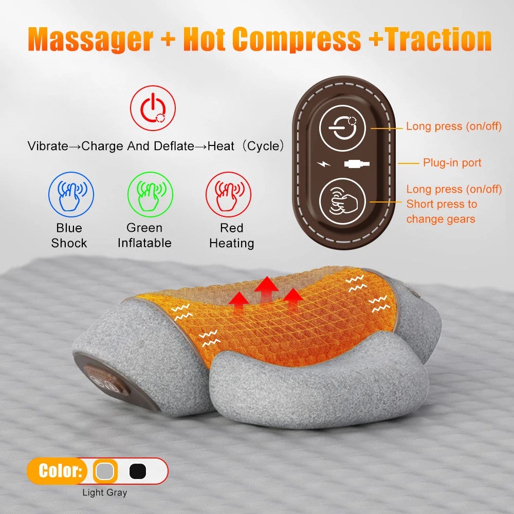 Electric Neck & Shoulder Massager Pillow