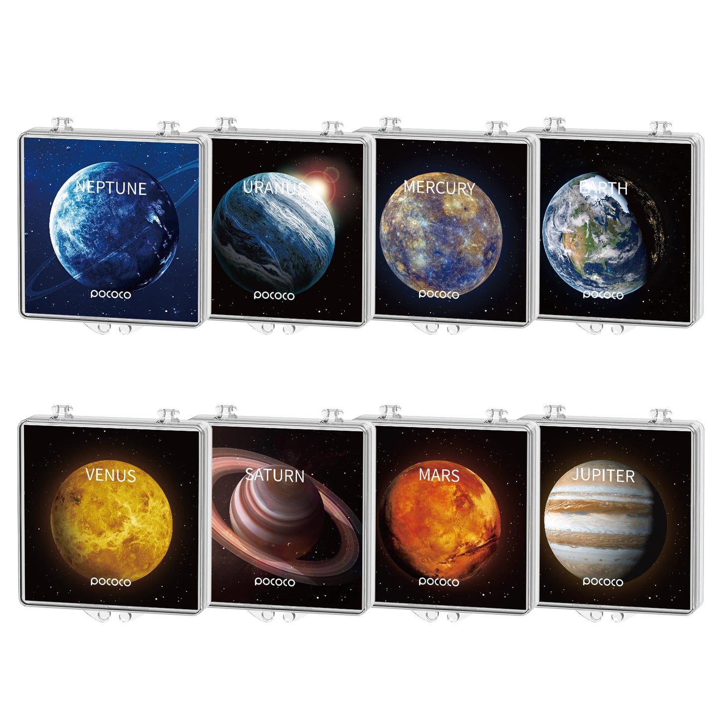 Galaxy Projection Slides Set – 8 Real Space Images (Slides Only)