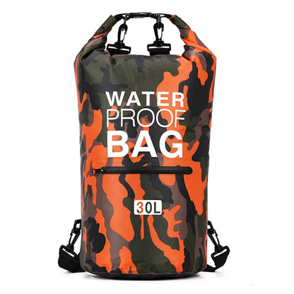 30L 15L Waterproof Dry Bags With Wet Separation Pocket Backpack For Kayaking Boating Swimming Outdoor Sports Bag XAZ9