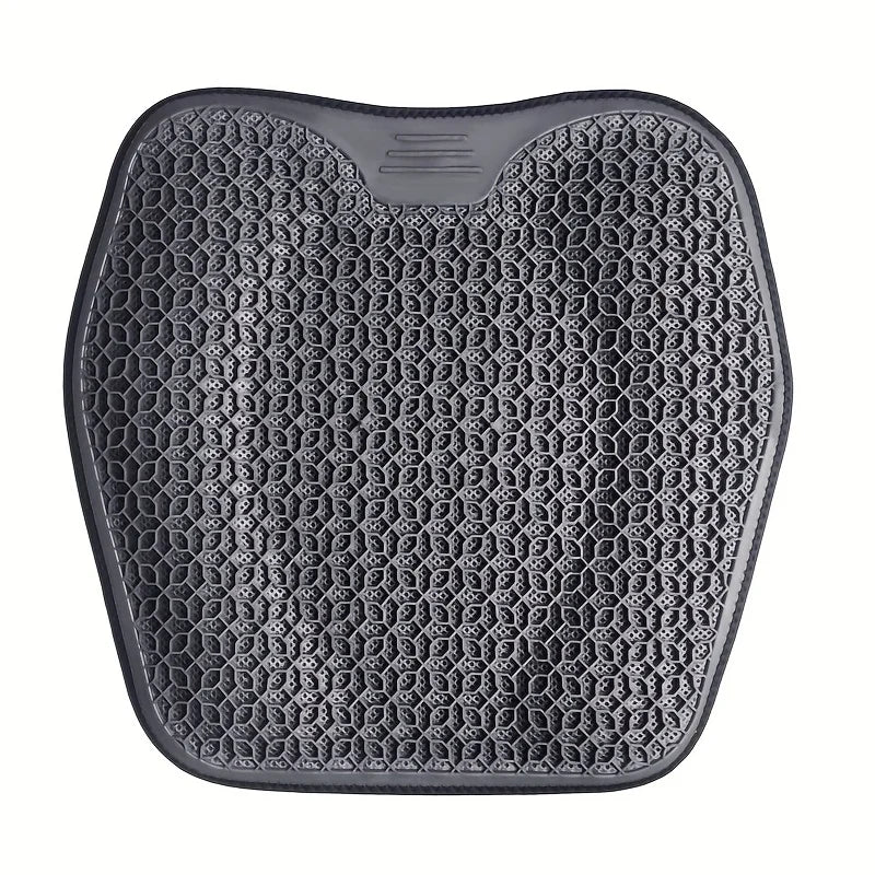 1pc Gel Seat Cushion - Honeycomb Design for Car/Office | Breathable & Machine Washable Pad, Ergonomic Support & Lightweight