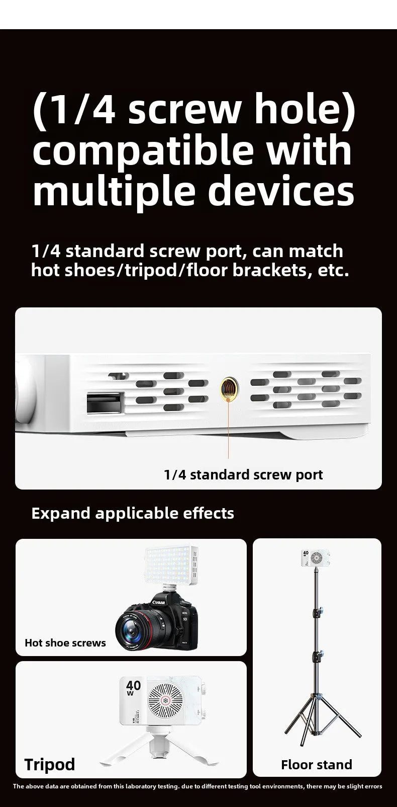 Portable LED Fill Light – Adjustable Bi-Color, Built-In Battery