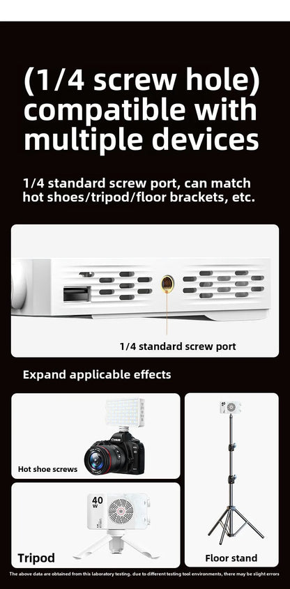 Portable LED Fill Light – Adjustable Bi-Color, Built-In Battery