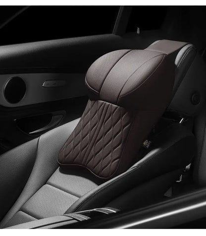 Car Headrest & Lumbar Support Pillow – Memory Foam Comfort for Driving