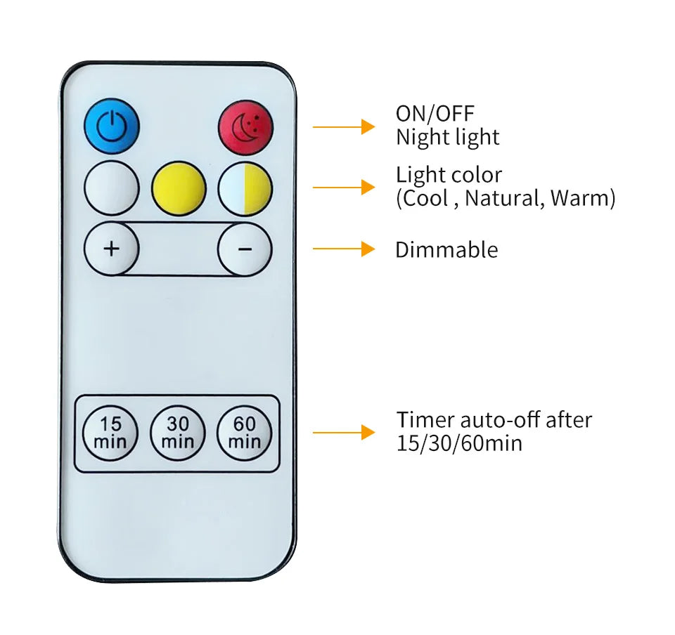 Rechargeable Clock Night Light