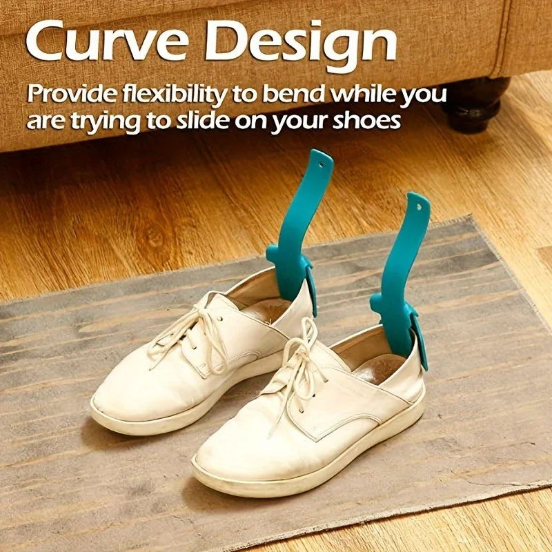 Ergonomic One-Step Shoe Horn