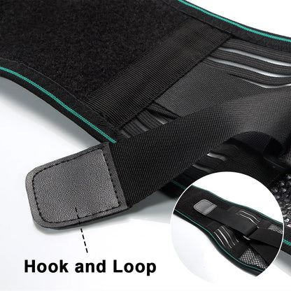 1PCS Lower Back Brace for Pain Relief – Adjustable Lumbar Support Belt for Sciatica- Breathable & Stabilizing with 4 Steel Stays