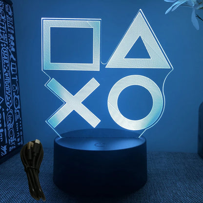 3D LED Acrylic Night Light (Touch & Remote Control)