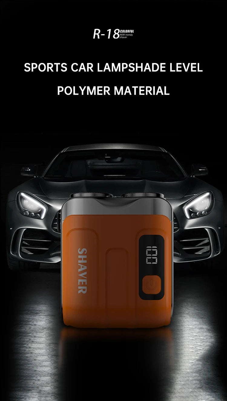 Mini Dual-Blade Electric Shaver – Rechargeable, Wet & Dry Use