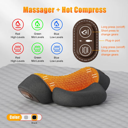 Electric Neck & Shoulder Massager Pillow