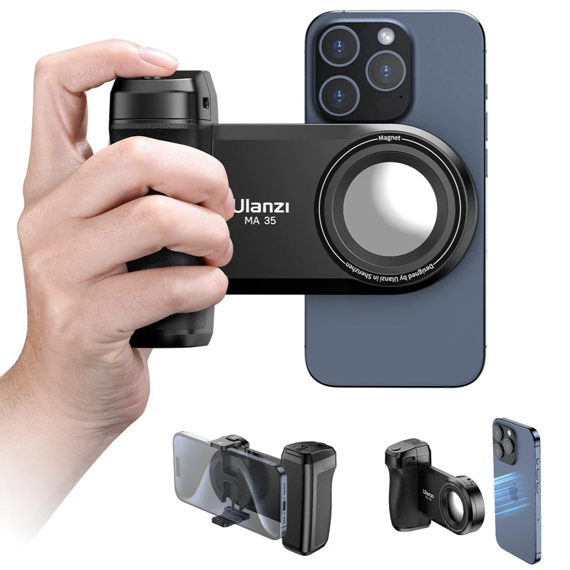 MagSafe Smartphone Camera Grip with Bluetooth Shutter