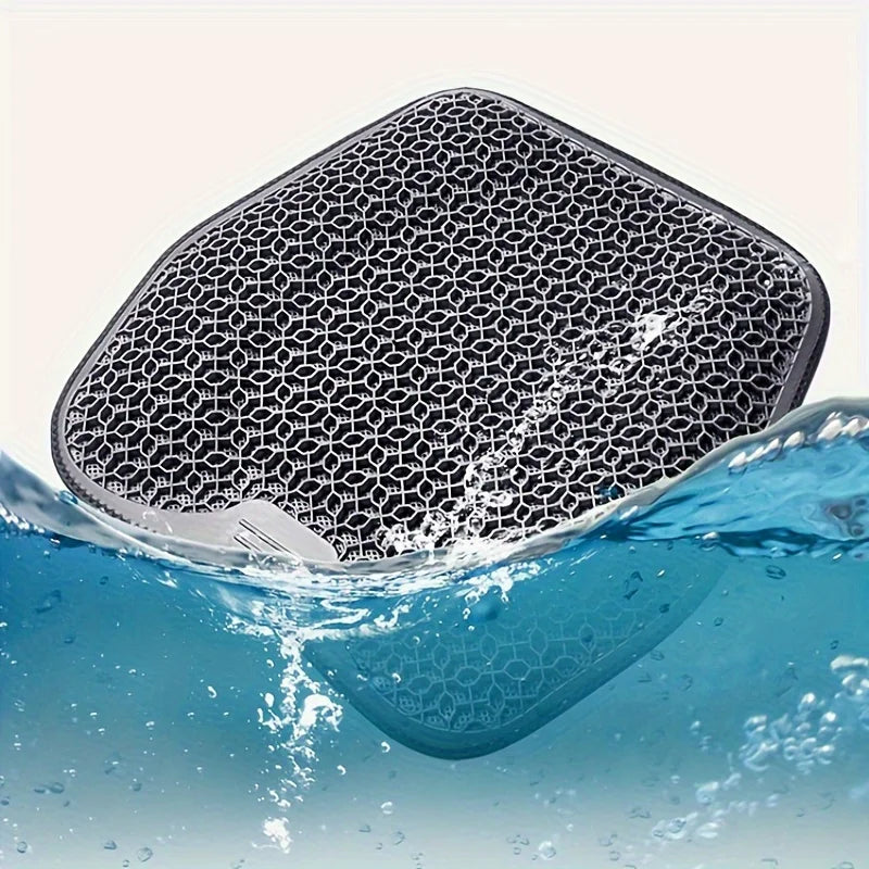 1pc Gel Seat Cushion - Honeycomb Design for Car/Office | Breathable & Machine Washable Pad, Ergonomic Support & Lightweight