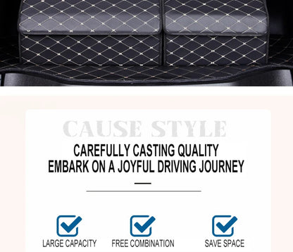 PU Leather Car Trunk Storage Box