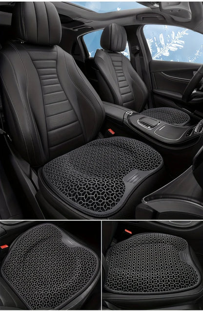 1pc Gel Seat Cushion - Honeycomb Design for Car/Office | Breathable & Machine Washable Pad, Ergonomic Support & Lightweight