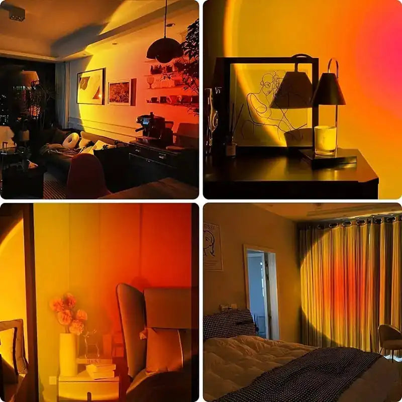 USB Sunset Projection Lamp – Ambient Light for Cozy Atmosphere