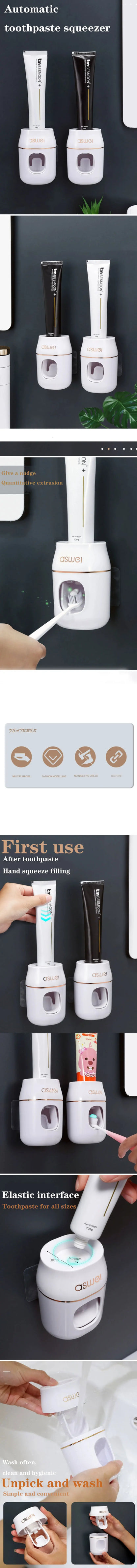 Automatic Wall-Mounted Toothpaste Squeezer