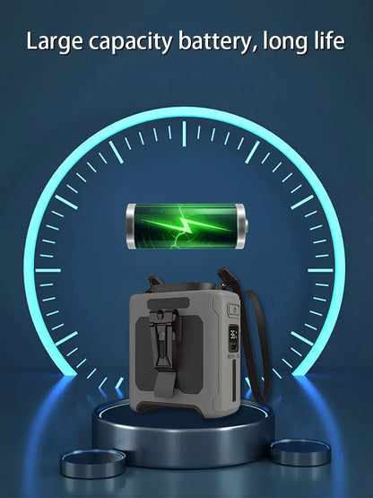 Portable Waist Fan with Flashlight