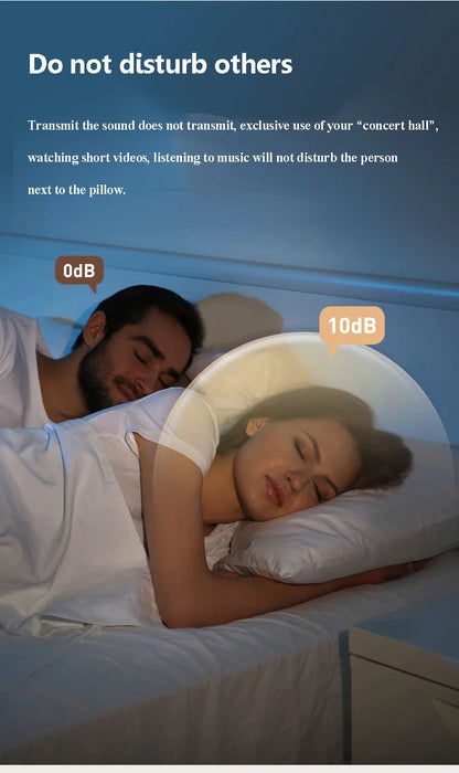 Under-Pillow Bluetooth Sleep Speaker – White Noise &amp; Music, Ultra-Thin Design